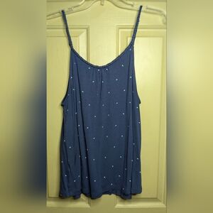 Luxe Luxueux Gap • M • Braided Spaghetti Strap Polka-Dot Tank Top